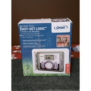 Orbit 6 Station Easy-Set Logic Indoor/Outdoor Sprinkler Timer w/ Keys ~ 57896